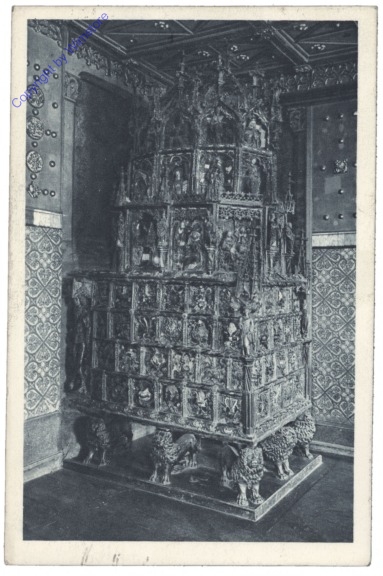 ak120515 Salzburg, Gotischer Ofen in der "Goldnen Stube" auf der Festung