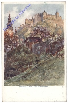 ak120516 Salzburg, Hohensalzburg vom Mönchsberg