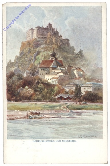 ak120524 Salzburg, Hohensalzburg und Nonnberg