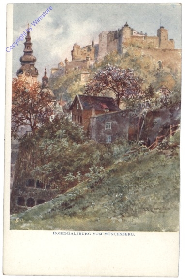 ak120540 Salzburg, Hohensalzburg vom Mönchsberg