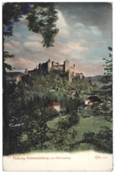 Salzburg, Festung Hohensalzburg vom Mönchsberg