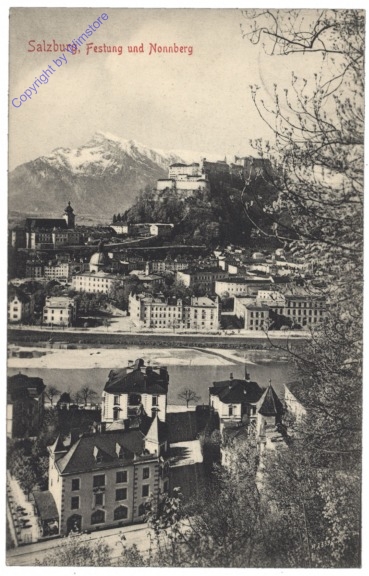 ak120549 Salzburg, Festung und Nonnberg