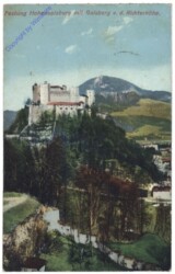 Salzburg, Festung Hohensalzburg mit Gaisberg v.d. Richterhöhe