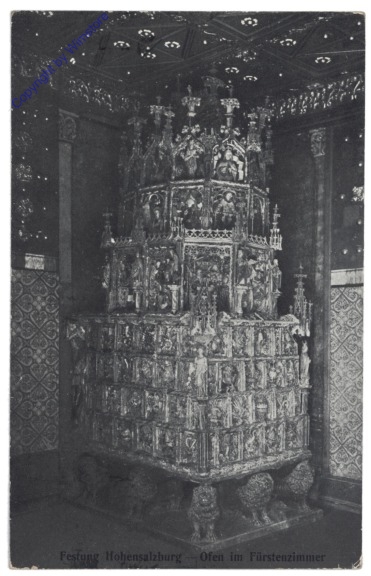 ak120556 Salzburg, Festung Hohensalzburg, Ofen im Fürstenzimmer