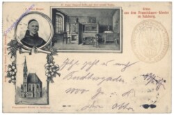 Salzburg, Gruss aus dem Franziskaner-Kloster zu Salzburg