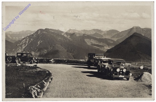 Salzburg, Blick gegen Dachstein von der Gaisberg-Auto-Strasse