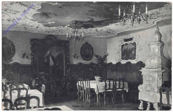 Salzburg, Mozartstübchen im Stieglkeller