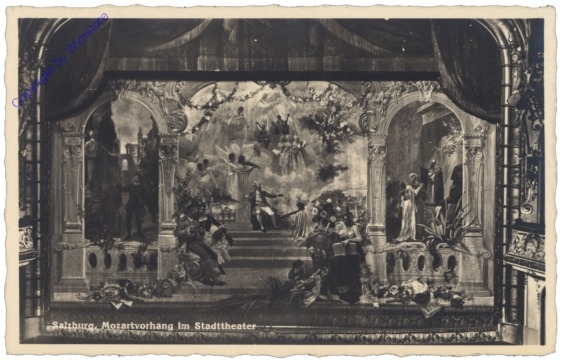 Salzburg, Mozartvorhang im Stadttheater