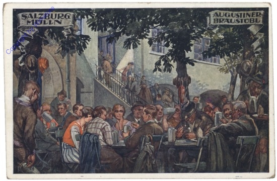 ak120639 Salzburg, Mülln, Augustiner Bräustüberl