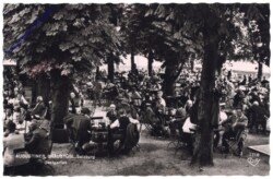 Salzburg, Mülln, Augustiner Bräustüberl, Gastgarten