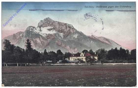 Salzburg, Hellbrunn gegen Untersberg