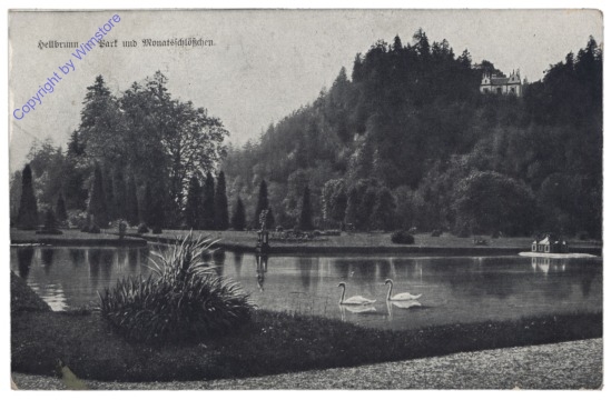 Salzburg, Hellbrunn, Park und Monatsschlößchen