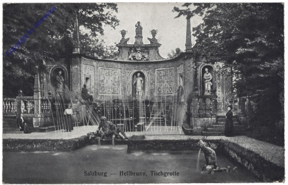 Salzburg, Hellbrunn, Tischgrotte