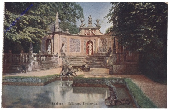 Salzburg, Schloss Hellbrunn, Tischgrotte