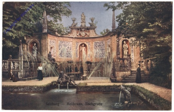 Salzburg, Schloss Hellbrunn, Tischgrotte