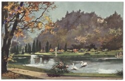 Salzburg, Schloss Hellbrunn, Hellbrunner-Park mit Monatsschlössl