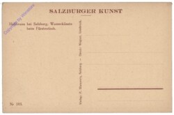 Salzburg, Schloss Hellbrunn, Wasserkünste beim Fürstentisch