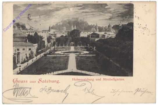 Salzburg, Schloss Mirabell, Mirabellgarten und Hohensalzburg