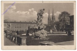 Salzburg, Schloss Mirabell, Mirabellgarten mit Andräkirche