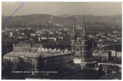 Salzburg, Schloss Mirabell mit St. Andrä-Kirche