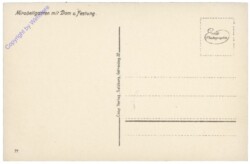 Salzburg, Schloss Mirabell, Mirabellgarten mit Dom und Festung