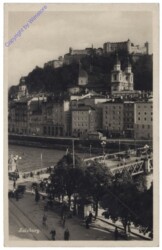 Salzburg, Staatsbrücke, Dom, Glockenspiel und Festung