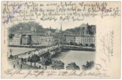 Salzburg, Staatsbrücke und Hohen-Salzburg
