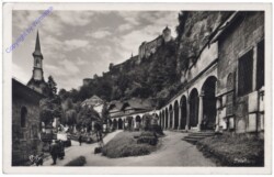 Salzburg, Friedhof St. Peter mit St. Margarethen-Kapelle, Hohensalzburg und Katakomben