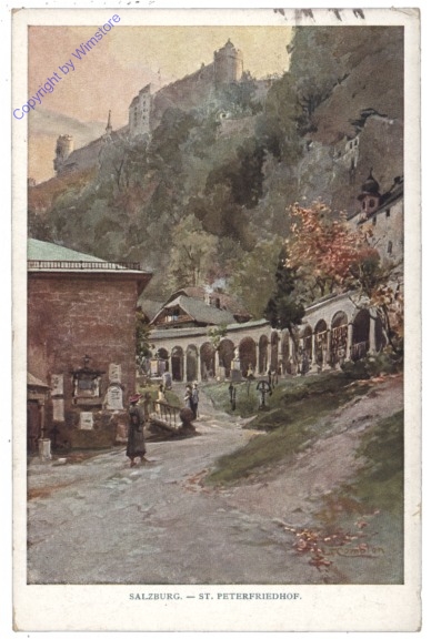 ak120958 Salzburg, St. Peterfriedhof
