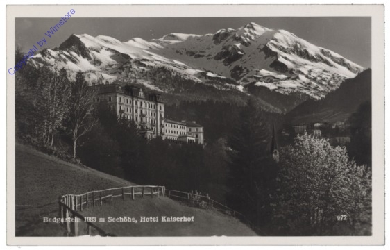 Bad Gastein, Hotel Kaiserhof