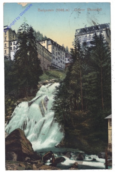 ak121121 Bad Gastein, Unterer Wasserfall