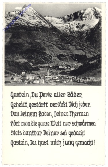 ak121151 Bad Gastein, Ortsansicht, Vers