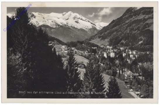 Bad Gastein, Blick von der schwarzen Liesl