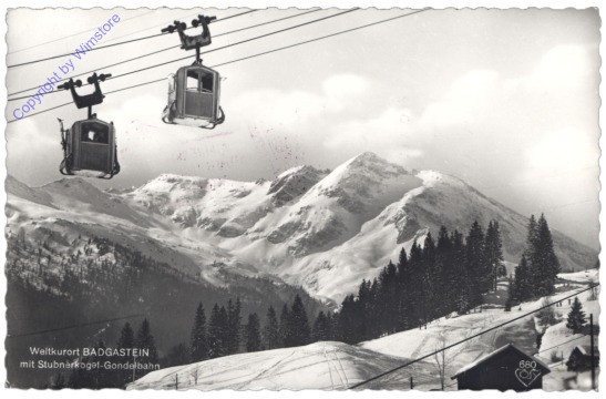 ak121164 Bad Gastein, Stubnerkogel-Gondelbahn
