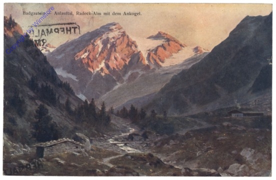 Bad Gastein, Anlauftal, Radeck-Alm mit dem Ankogel
