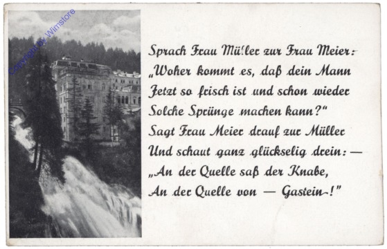 ak121317 Bad Gastein, Ortsansicht, Vers