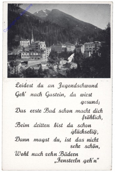 ak121318 Bad Gastein, Ortsansicht, Vers