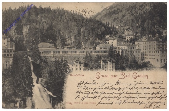 ak121344 Bad Gastein, Wandelbahn