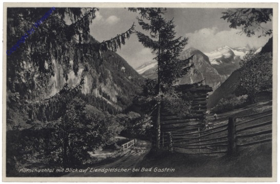 Bad Gastein, Kötschachtal mit Blick auf Elendgletscher