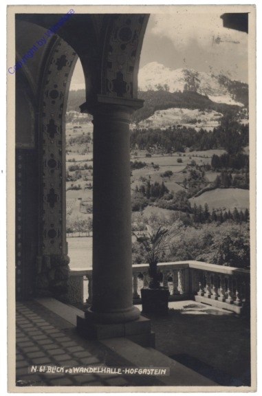 Bad Hofgastein, Blick v.d. Wandelhalle