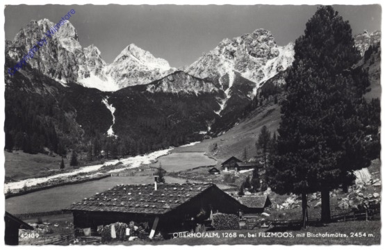 Filzmoos, Oberhofalm mit Bischofsmütze