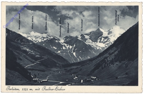 Fusch an der Großglocknerstraße, Ferleiten mit Fuscher-Eiskar