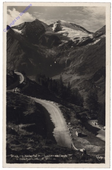 Fusch an der Großglocknerstraße, Blick ins Käfertal mit Sonnenwelleck u. Fuscherkarkopf