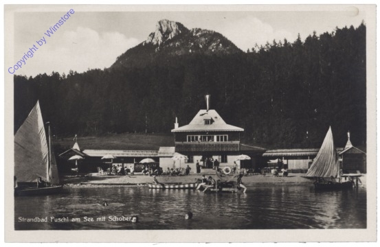 ak121656 Fuschl am See, Strandbad mit Schober