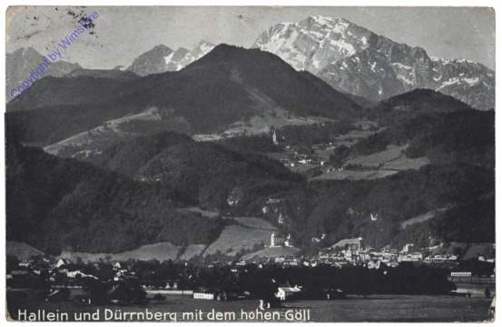 Hallein, und Dürrnberg mit dem hohen Göll