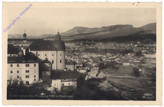 Hallein, gegen den Gaisberg