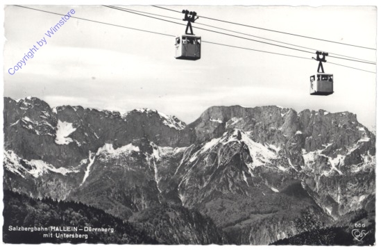 Hallein, Salzbergbahn, Dürrnberg mit Untersberg