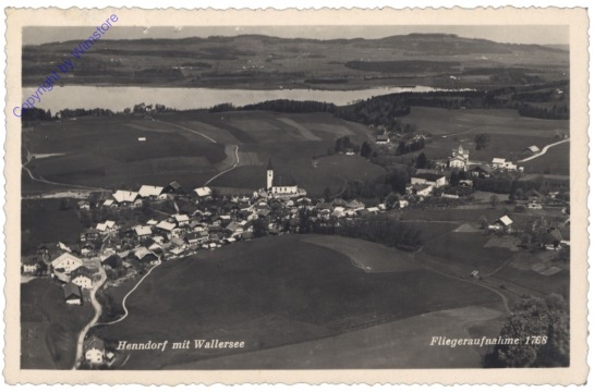 Henndorf, mit Wallersee, Fliegeraufnahme