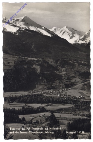 Hollersbach, Blick von der Paß Thurnstraße auf Hollersbach