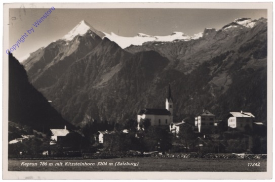 ak121764 Kaprun, mit dem Kitzsteinhorn